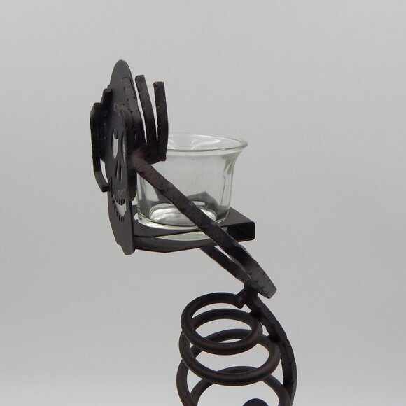 PartyLite Mr. Bones Metal Skeleton Halloween Tealight Candle Holder Retired - Picture 4 of 15